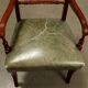 Antique Regency armchair in mahogany, upholstered seat, UK 1800s