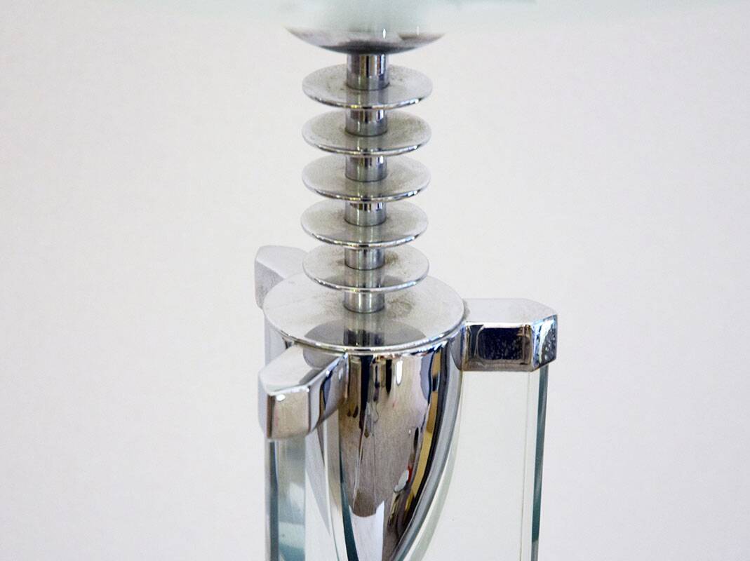 Pietro Chiesa for Fontana Arte rare pair of crystal floor lamps, 1930s