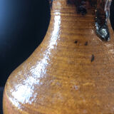 Vase moutarde grès vintage