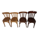4 chaises bistrot dépareillées