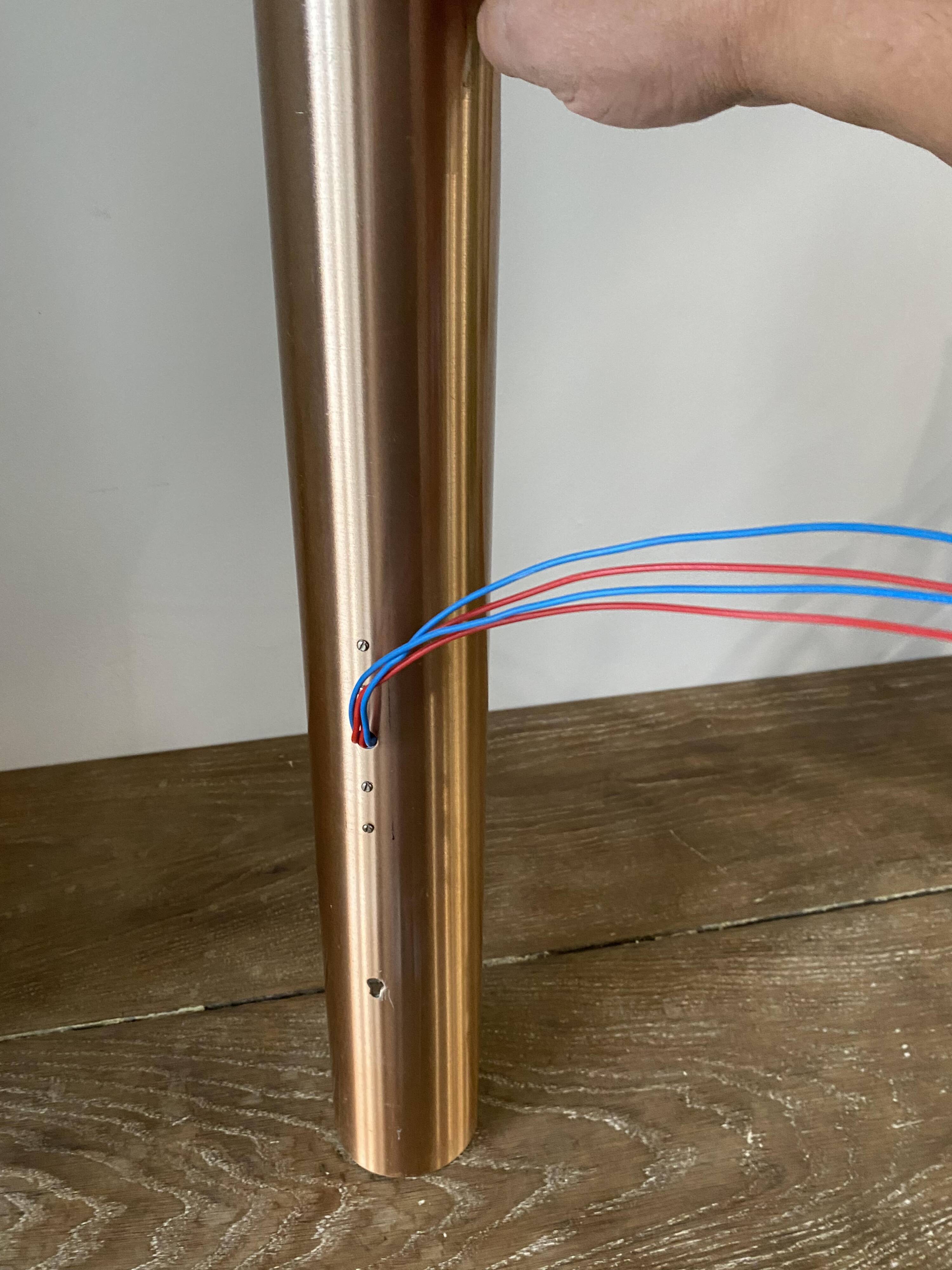 N3 Sconce Fuga XL copper / rosé wall light Raak Komulainen 1970 vintage