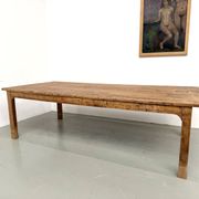 Brutalist farmhouse table in solid oak from the 1950s.