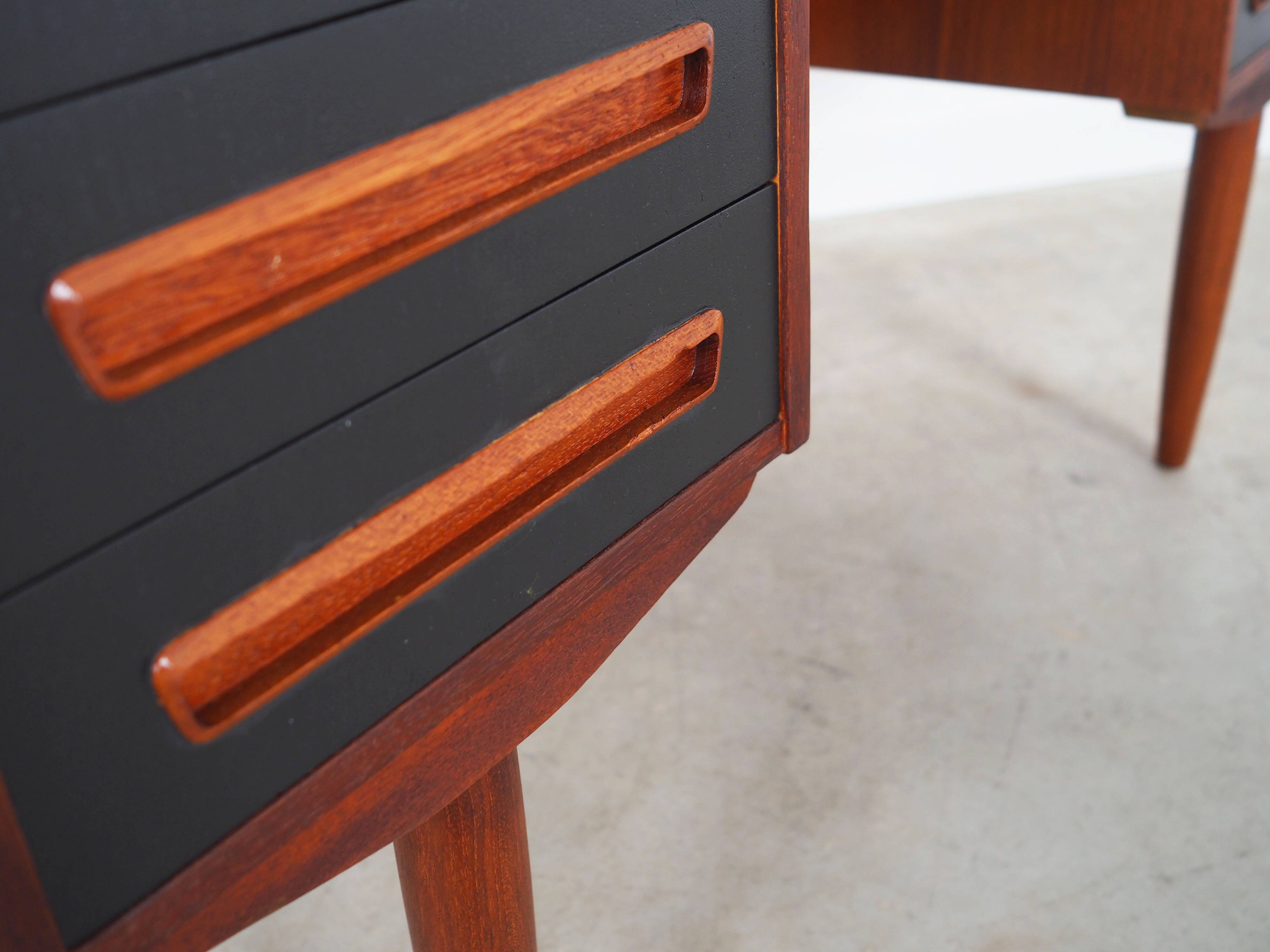 Teak desk, Danish design, 1970s, manufacturer: A.P. Møbler Svenstrup