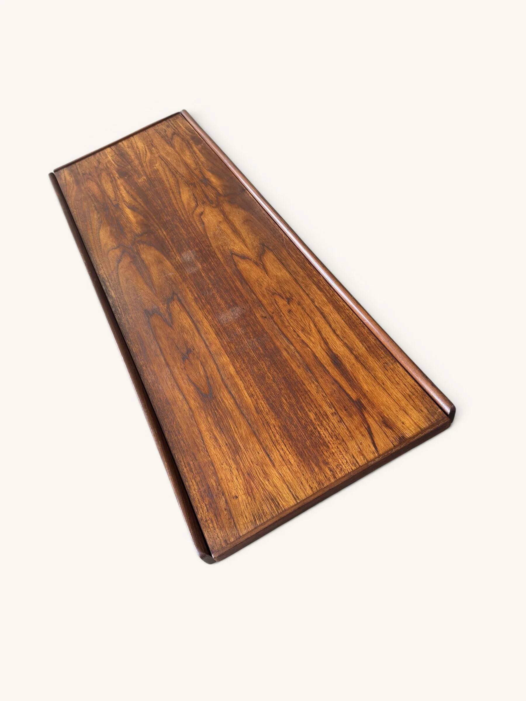 Vintage teak coffee table with a reversible top.