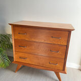 Vintage chest of drawers with splayed legs