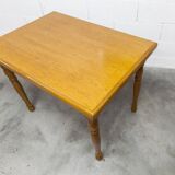 Rustic table from 1960, honey colour, 100x70cm, height 74cm.