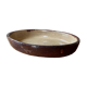 Vintage: Large oval clay gratin dish