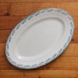 Plat ovale en terre de fer Salins