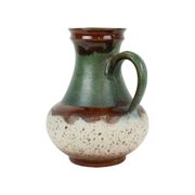 Vase vert rare Terrazzo Allemagne de l’Ouest Faïence Ü-Keramik 1808-30