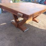 Table and chairs art deco Gaston Poisson