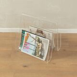 1960s magazine rack, acrylic