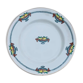 Old plate plates in Saint Amand earthenware