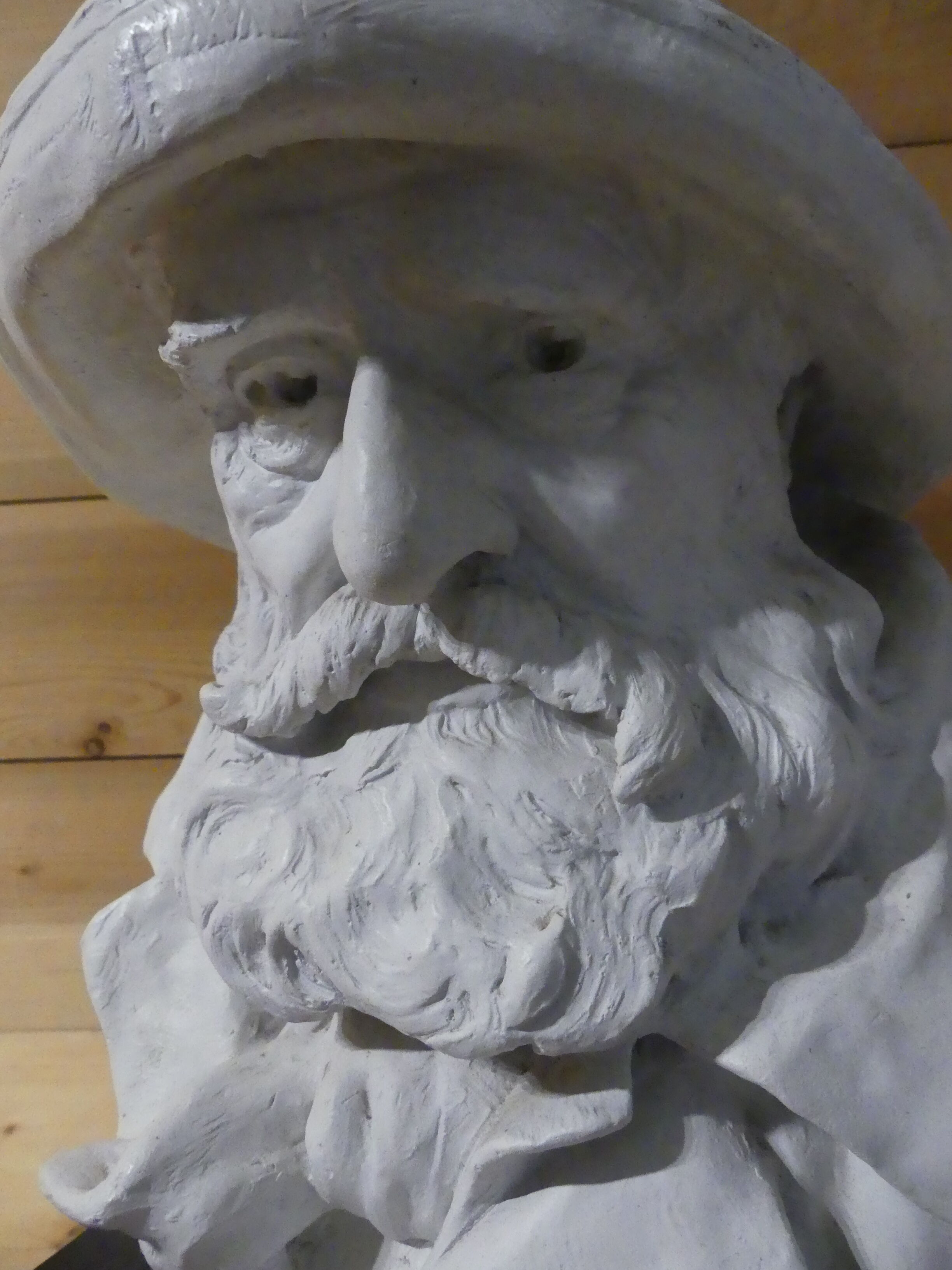 Carved bust Fisherman