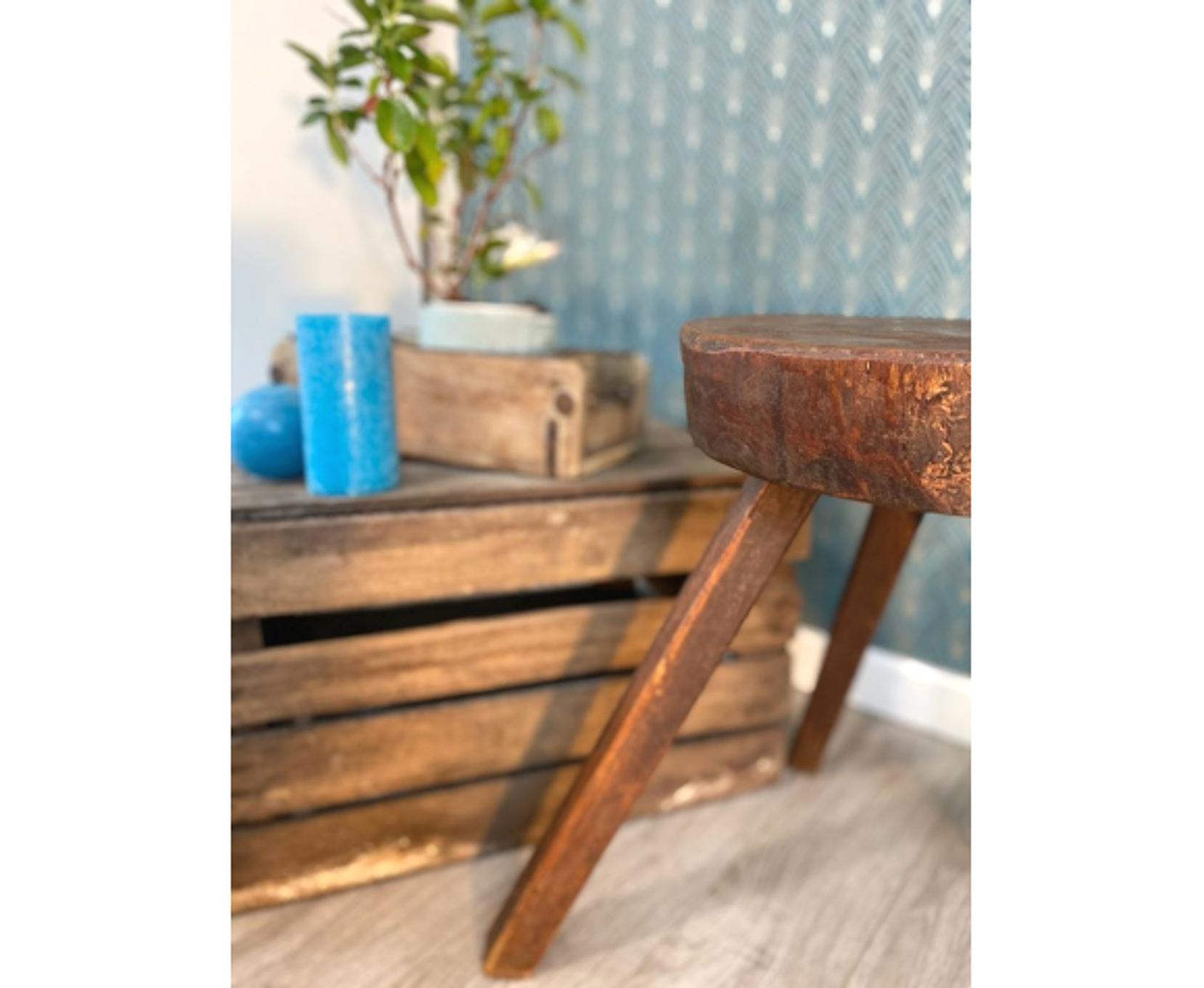 Brutalist tripod stool