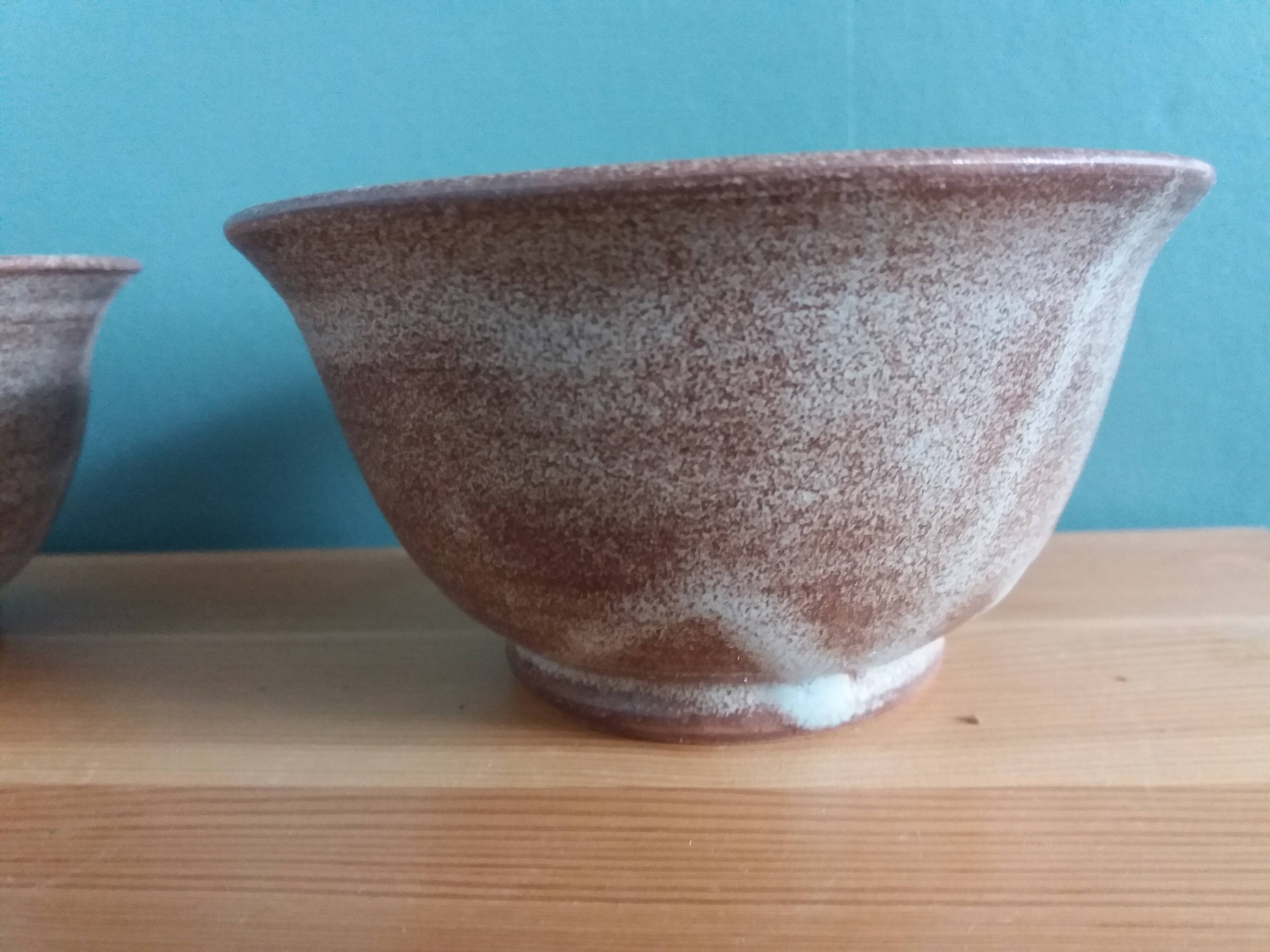 Vallauris Muratore style glazed terracotta bowl
