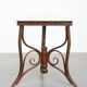Antique Thonet design side table from the early 20th century with a natural stone top