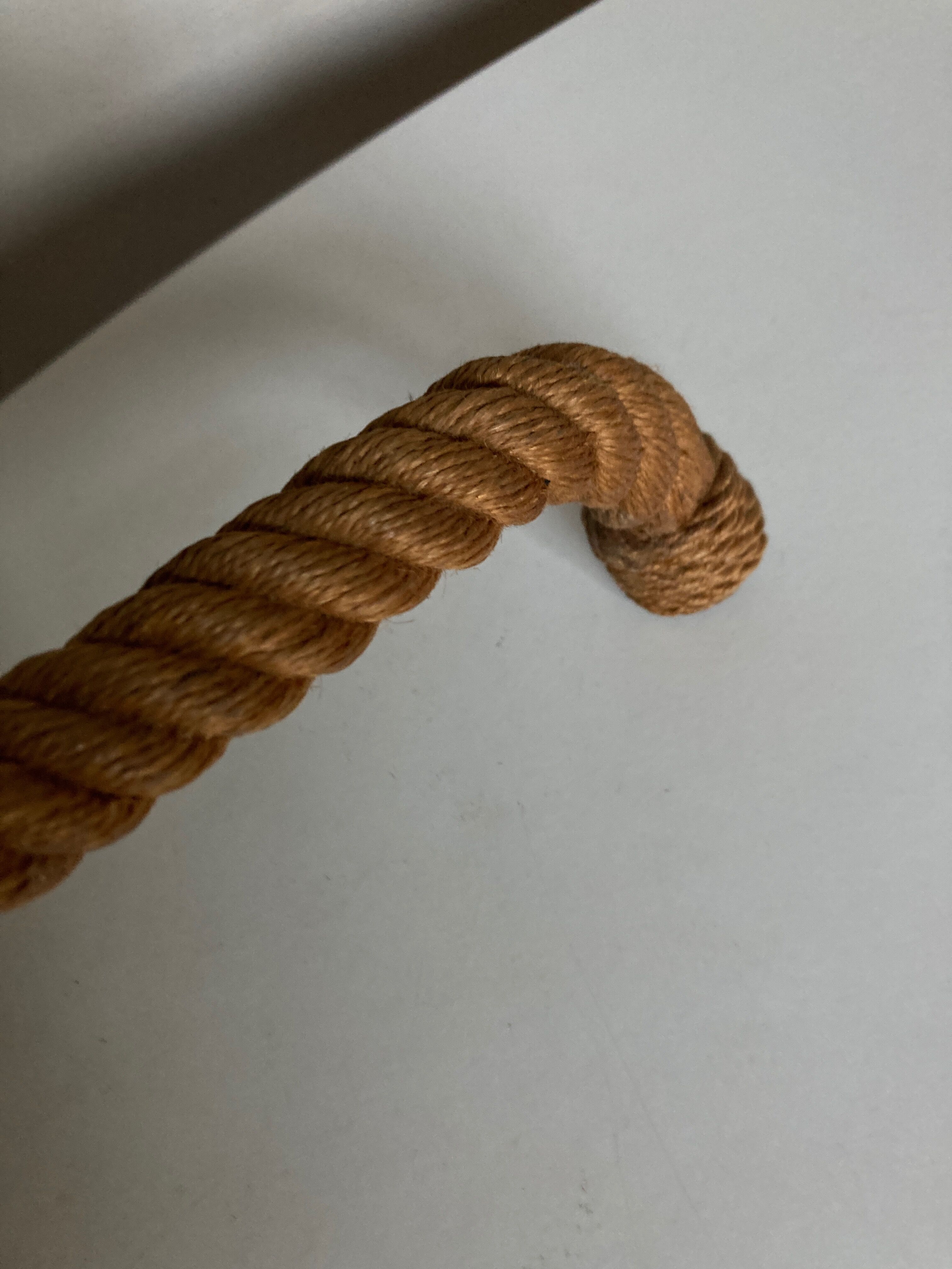 Living room lamp in braided rope 1950 Riviera