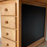 Large solid oak desk