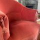 Antique pink toad armchair