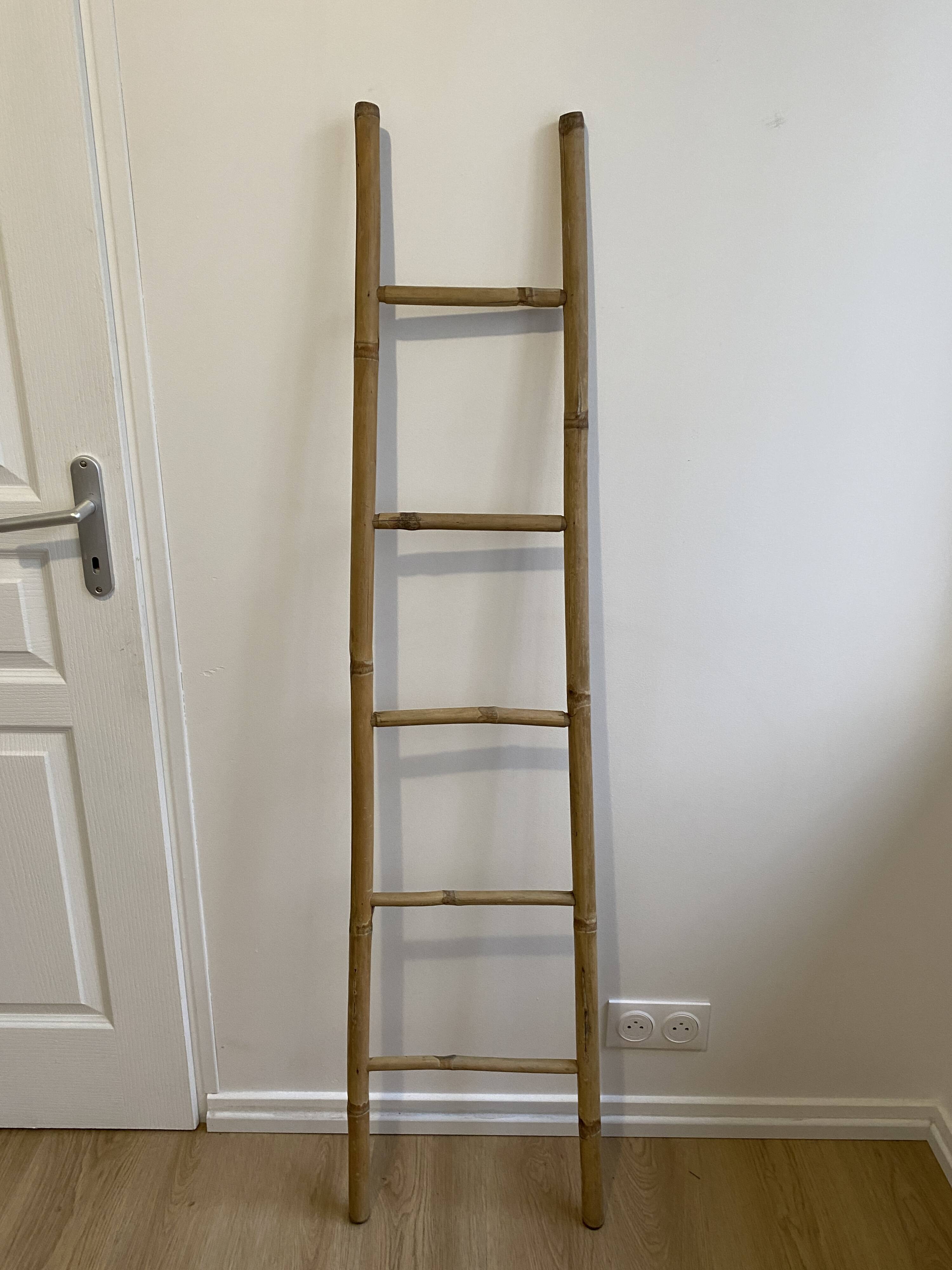 Decorative vintage bamboo ladder