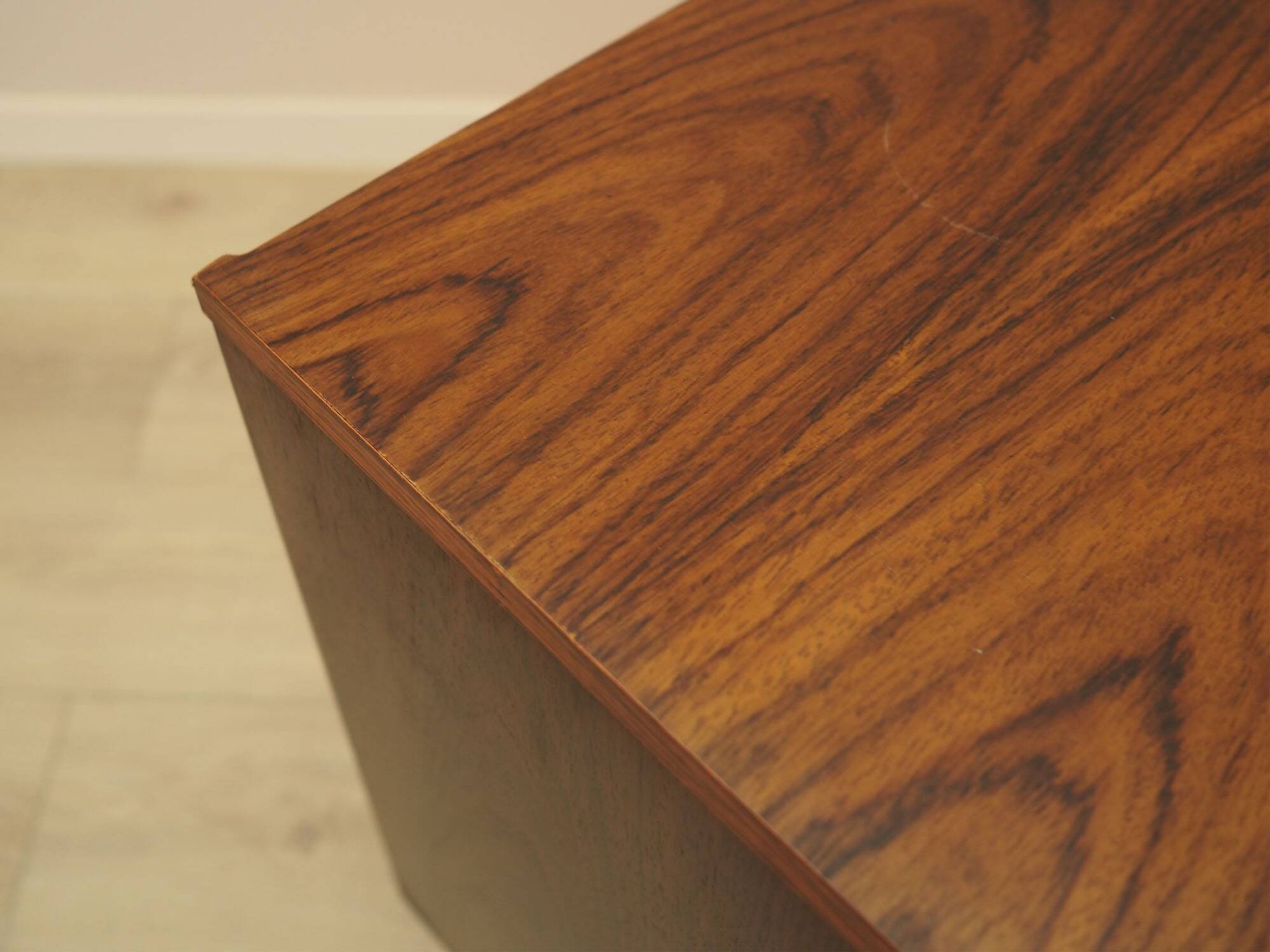 Danish Rosewood Cabinet with Adjustable Shelv, 1970s