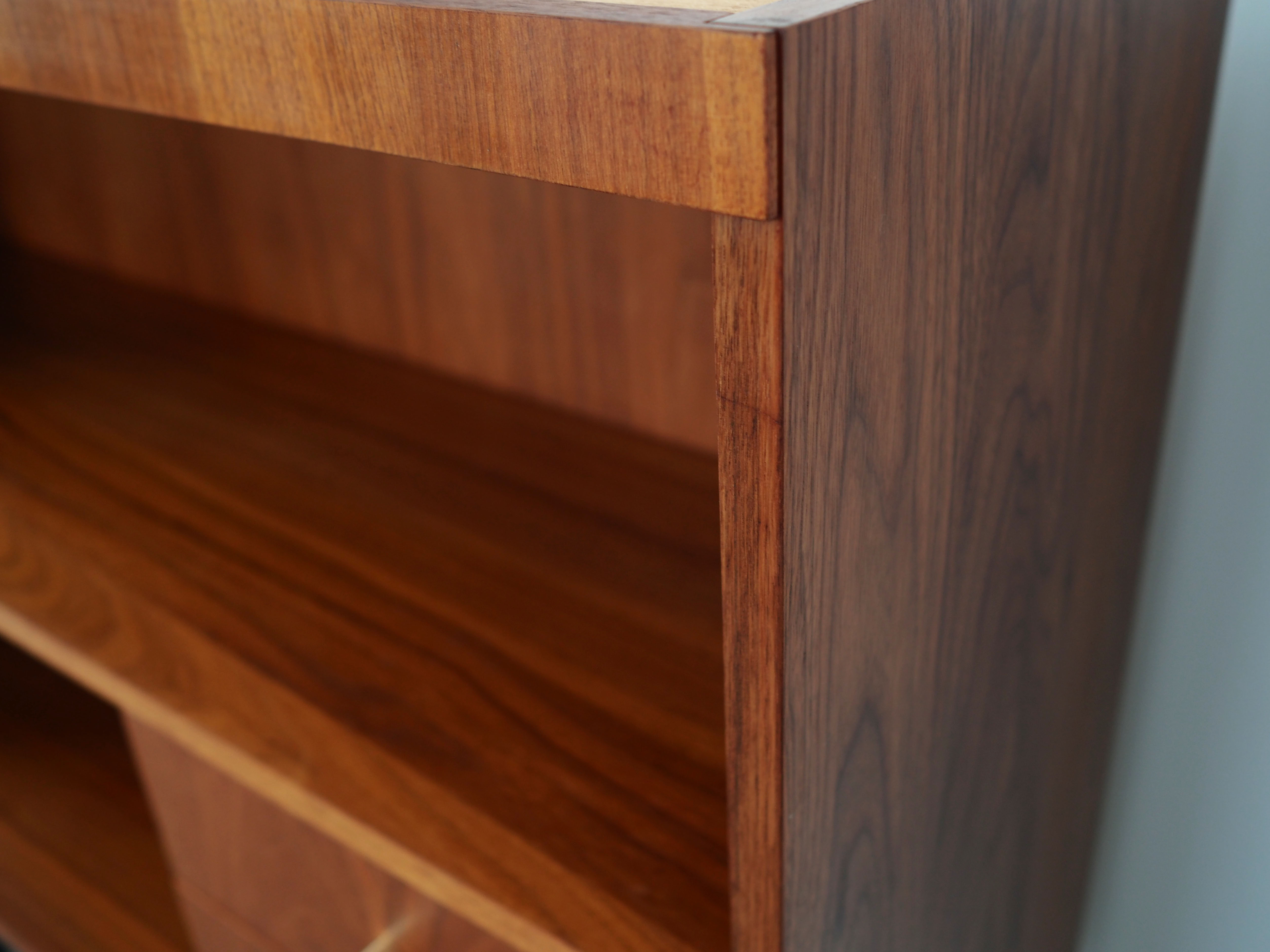 Teak bookcase, Swedish design, 1970s, production: GDR