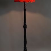 Art deco floor lamp in solid beech Czechia 1920s