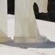 Vintage white onyx bookends – Horse heads