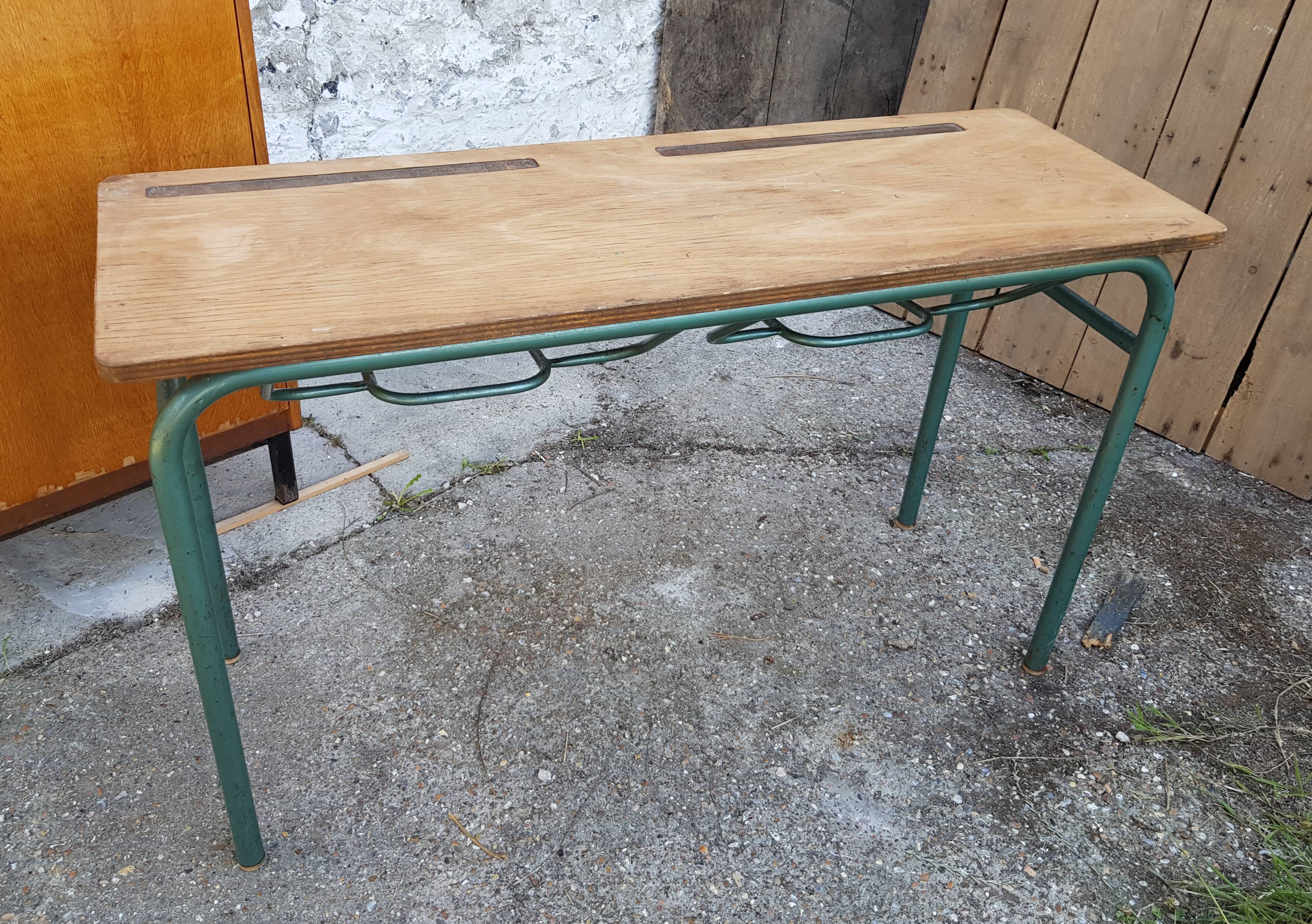 Hitier double-style school desk 1960