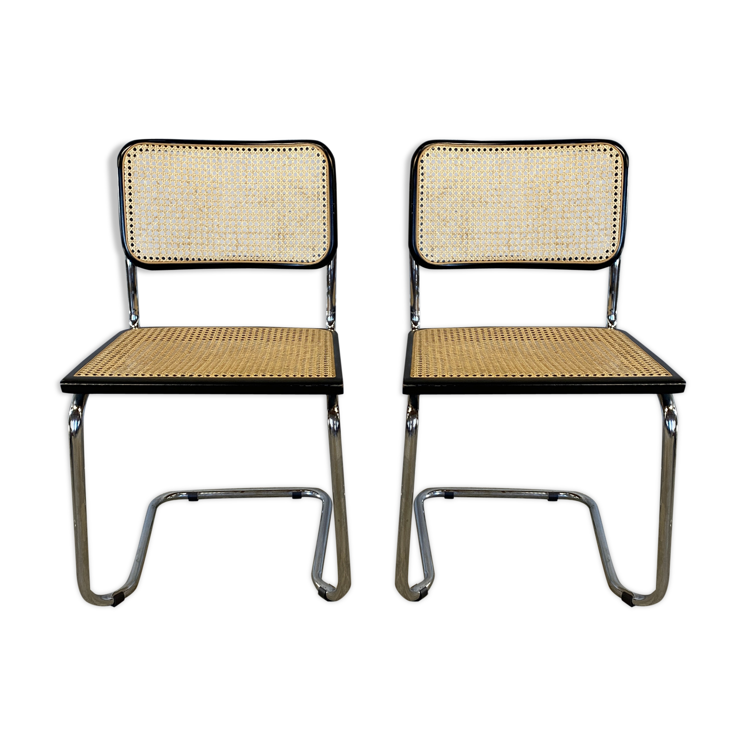 Paire de chaises Cesca de Marcel Breuer