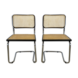 Pair of vintage chairs Cesca by Marcel Breuer