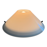 Simple opal glass wall light from the mid-century by Lamperti, 1960s, Italy.
