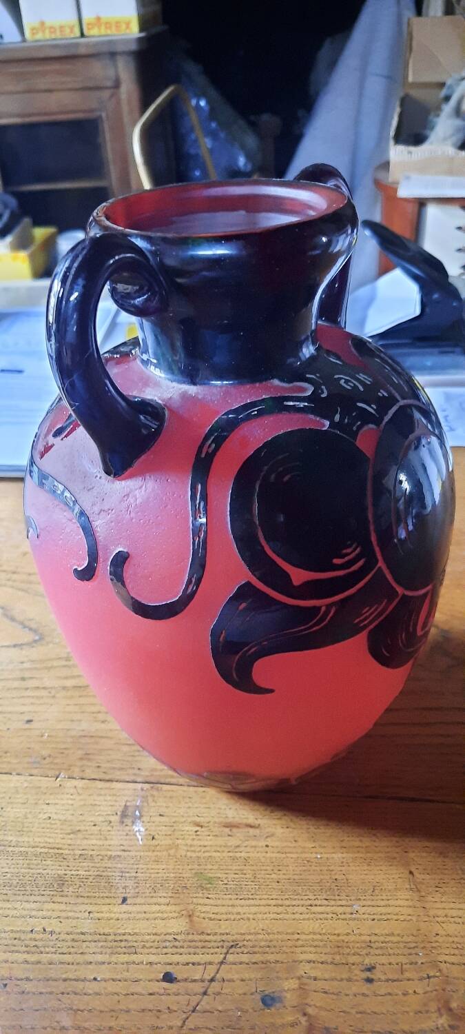 Art Deco "French Glass" vase