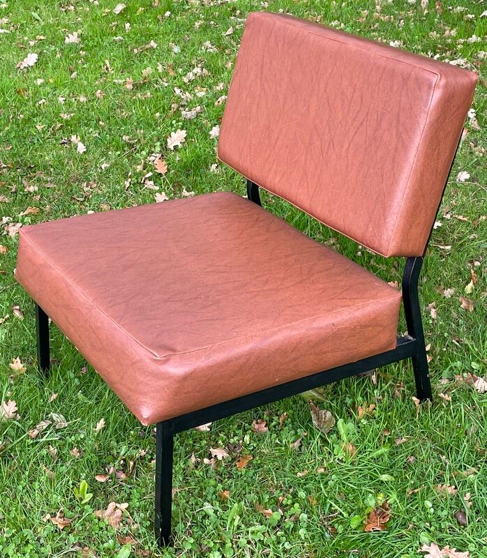 Vintage drivers, Armchair, Metalor French manufacture set of 4