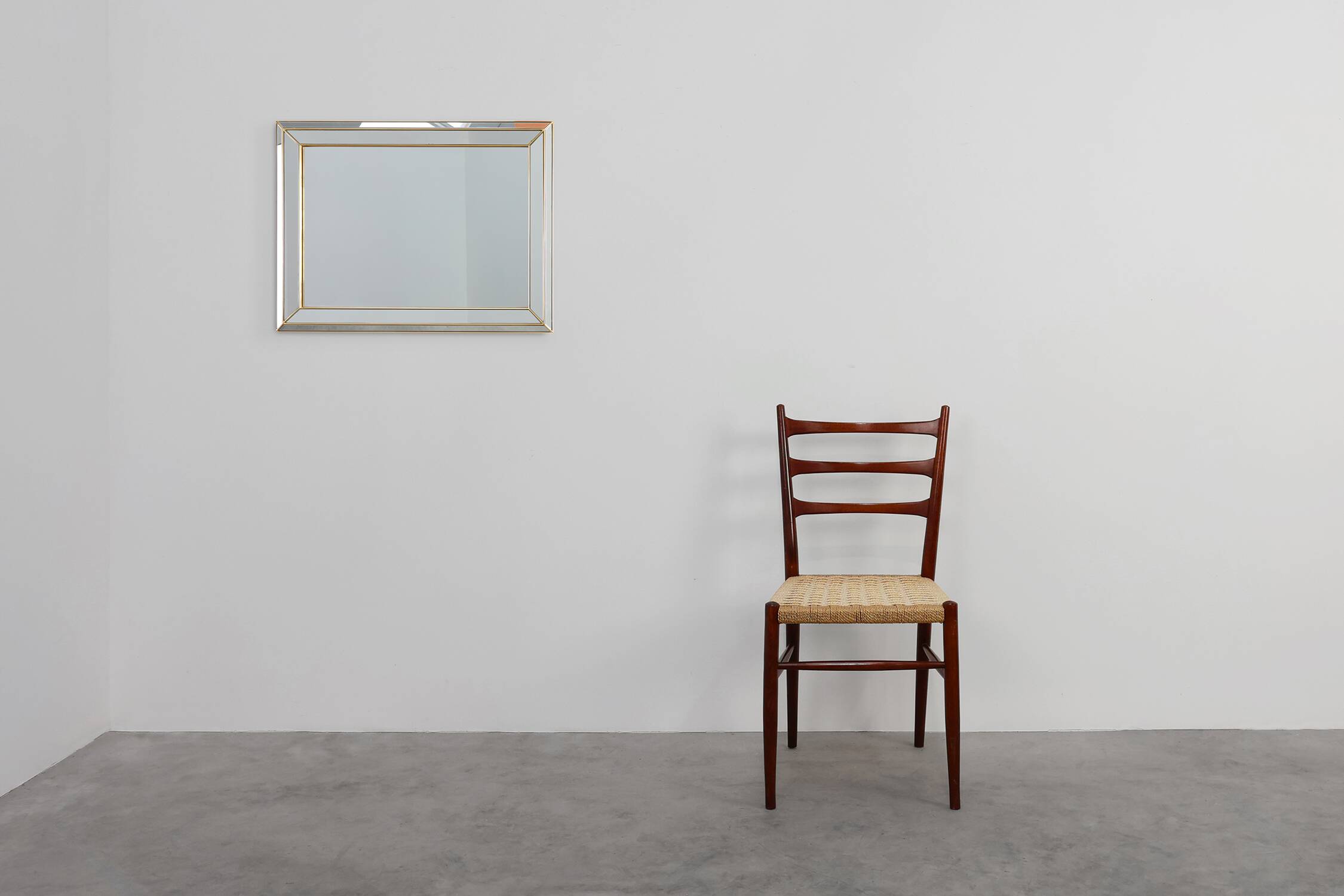 Large Hollywood Regency Deknudt Mirror in Gilt Frame, Belgium, 20th century