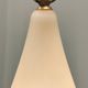 Midcentury Opaline Glass and Iron Floor Lamp by Stilnovo, Italy