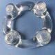 Pukeberg Scandinavian vintage glass candle holder from the 70s