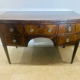 Sheraton flamed mahogany serving trolley, late 18th century