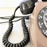 Téléphone à cadran vintage S63 bicolore