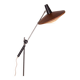 Large tilting luminaire in Steel and Teak Temde Leuchten 1960.