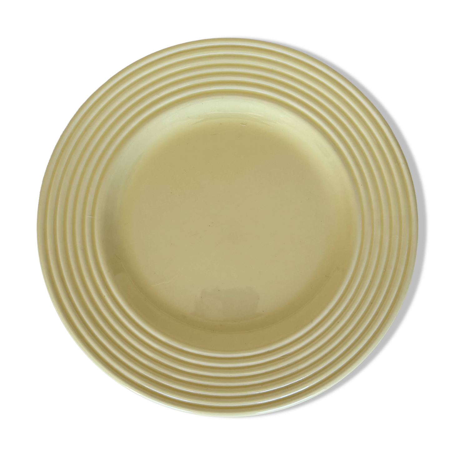 Vintage yellow dessert plates
