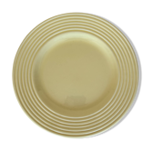 9 assiettes à dessert jaune vintage