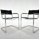 Set of two cantilever chairs, italy