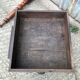 Antique Louis Philippe table in solid cherry and oak with 3 drawers