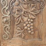Provencal furniture in finely carved light walnut with wrought ironwork