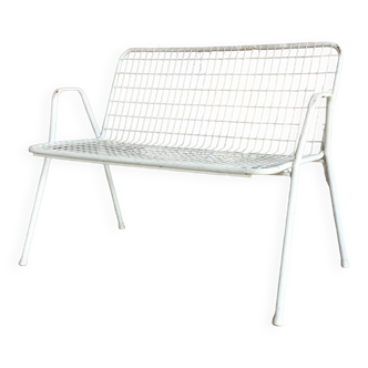 EMU bench model rio vintage - white metal mesh - 1960