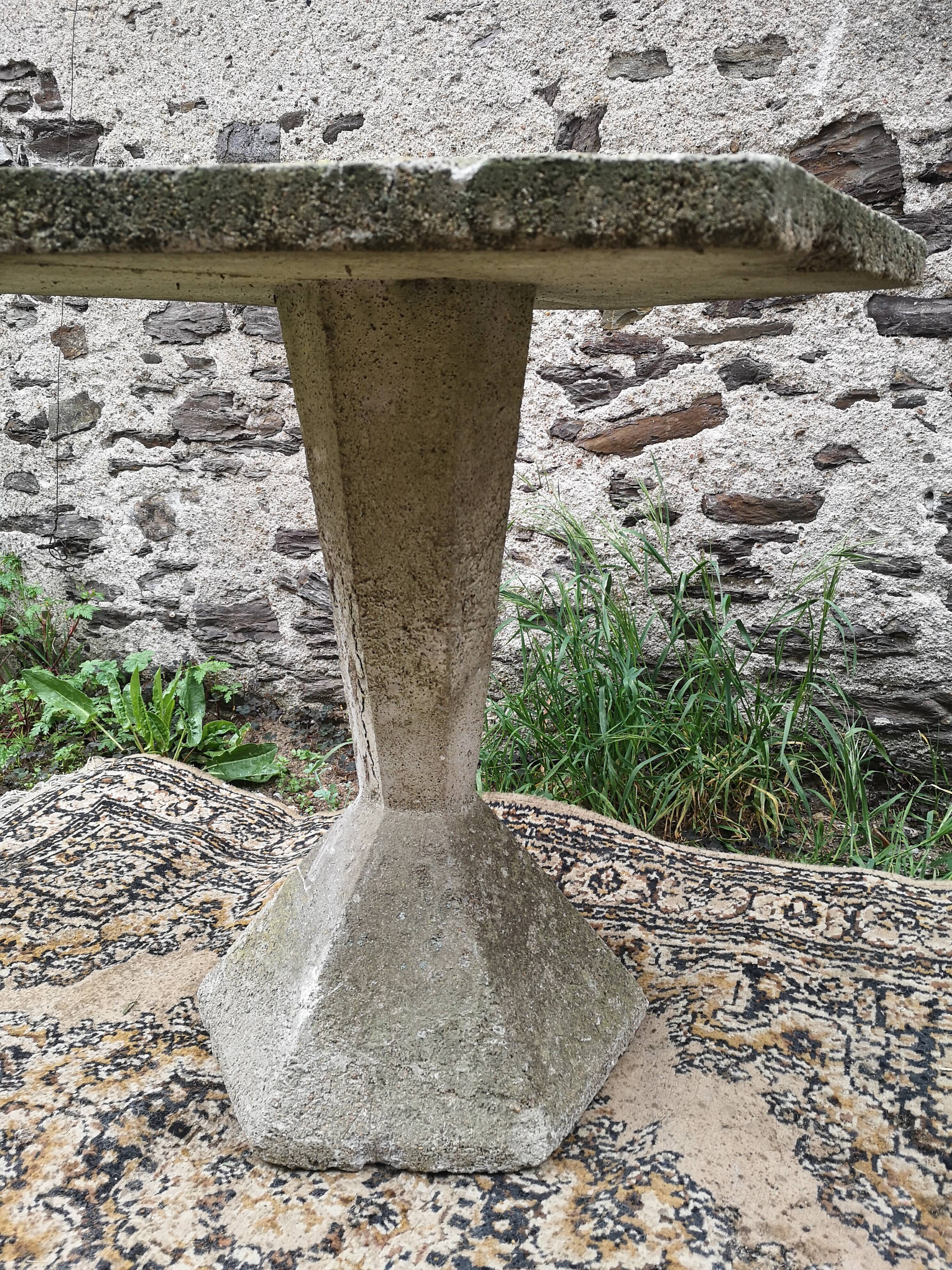 Design hexagonal concrete table