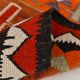 Tapis Kilim 3x10 Orange citrouille 93x308 cm