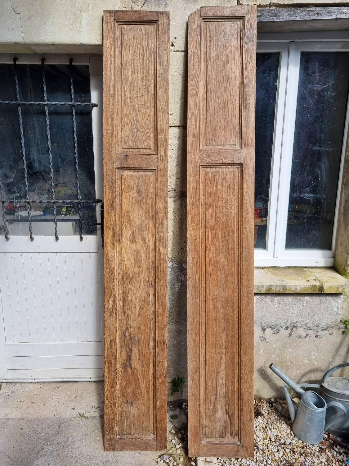 Old oak wall cupboard doors