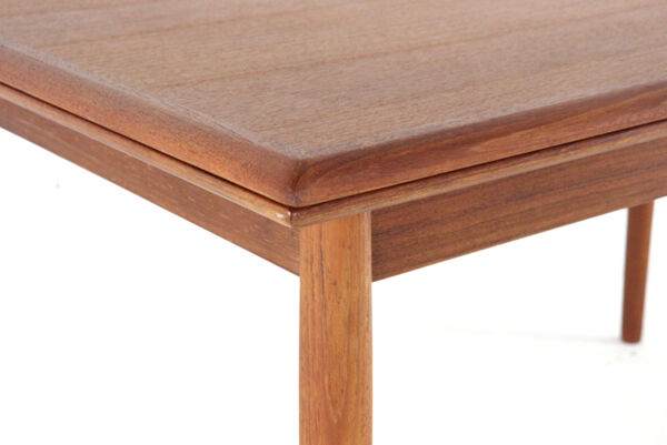 Table à manger rectangulaire extensible danoise 'Siem' en teck